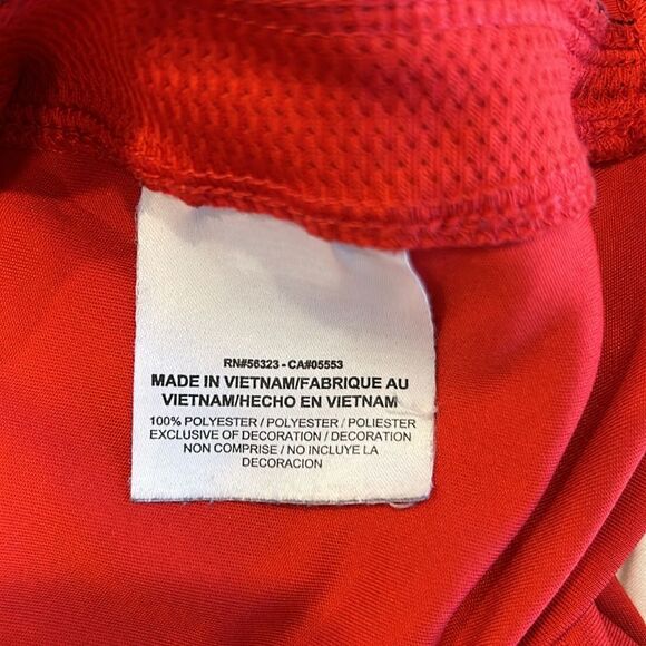 Nike Dri Fit Red Athletic Crew Neck Short Sleeves T-Shirt Size XL - Picture 8 of 10